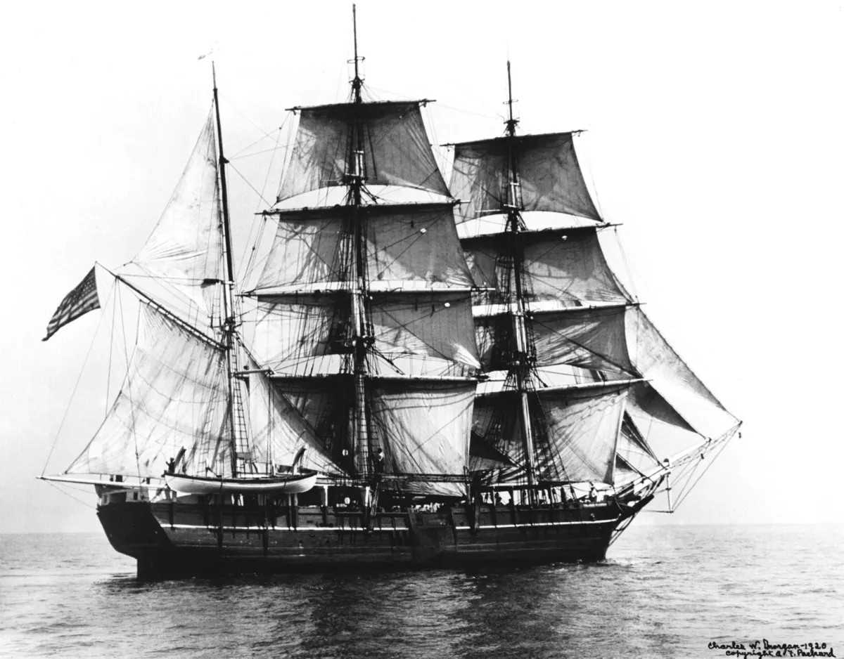 The Charles W. Morgan is the last American whaleship still afloat. In its 80-year career, the Morgan made 37 whaling voyages.  The Charles W. Morgan launched in July 1841 from New Bedford. It is America's oldest commercial ship still afloat. Now restored and held at the Mystic Seaport