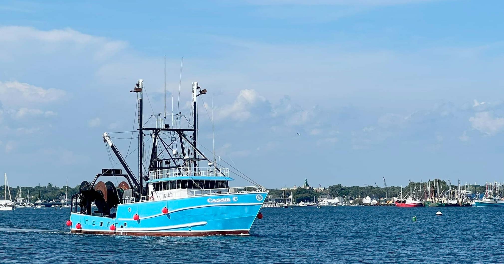 ScallopFV-CassieC Scallop Fishing Vessel Cassie C. leaving the port of New Bedford