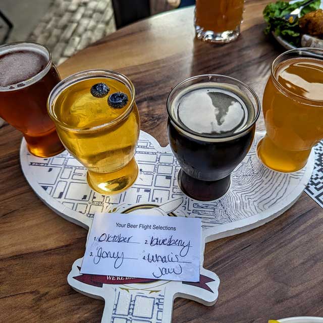 Moby Dick Brewing Flight